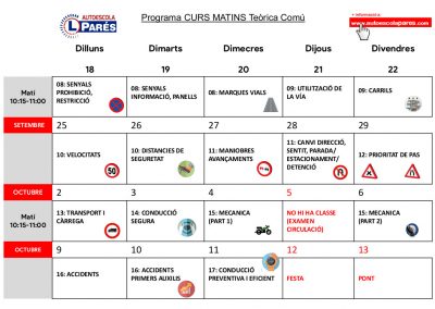 SETEMBRE-OCTUBRE 2023 MATINS