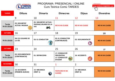 OCTUBRE-NOVEMBRE 2023 TARDES